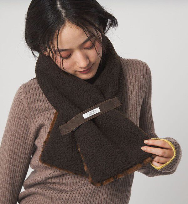 UNITED ARROWS green label relaxing「【別注】＜INFIELDER DESIGN＞ボア リバーシブルマフラー」|ストール|