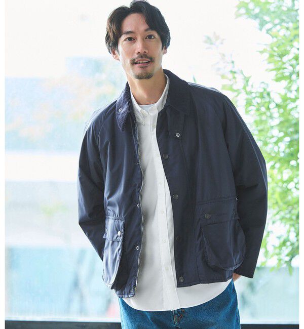 UNITED ARROWS green label relaxing「【別注】＜Barbour＞GLR トランスポート パデット ビデイル ジャケット」|ブルゾン・スタジャン|NAVY