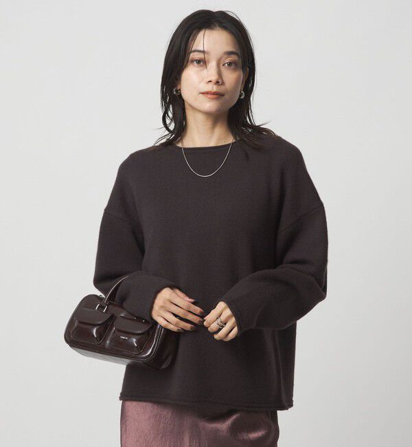 UNITED ARROWS green label relaxing「SERENITY ボートネック プルオーバー ニット」|ニット・セーター|DK.BROWN