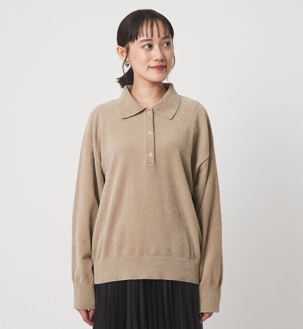 UNITED ARROWS green label relaxing「モールヤーン ポロニット プルオーバー ウォッシャブル」|ニット・セーター|