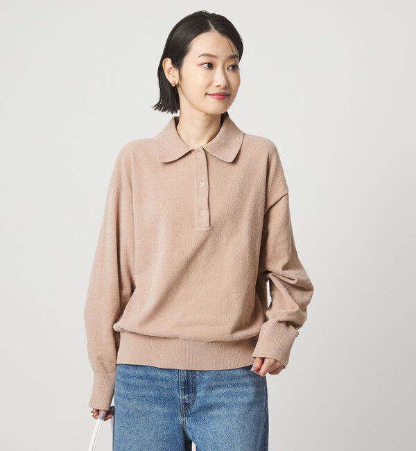 UNITED ARROWS green label relaxing「モールヤーン ポロニット プルオーバー ウォッシャブル」|ニット・セーター|