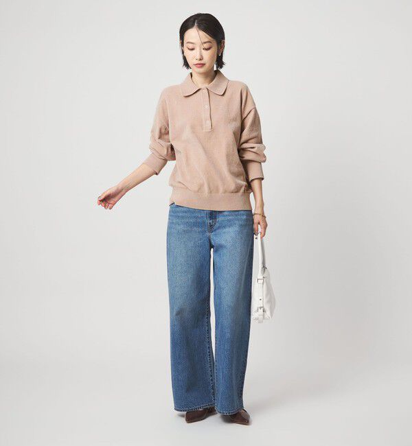 UNITED ARROWS green label relaxing「モールヤーン ポロニット プルオーバー ウォッシャブル」|ニット・セーター|