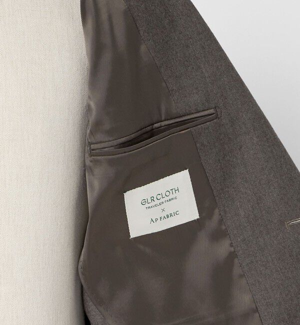 UNITED ARROWS green label relaxing「GLR CLOTH フラノ無地 2B RG ジャケット -ストレッチ-」|テーラードジャケット|