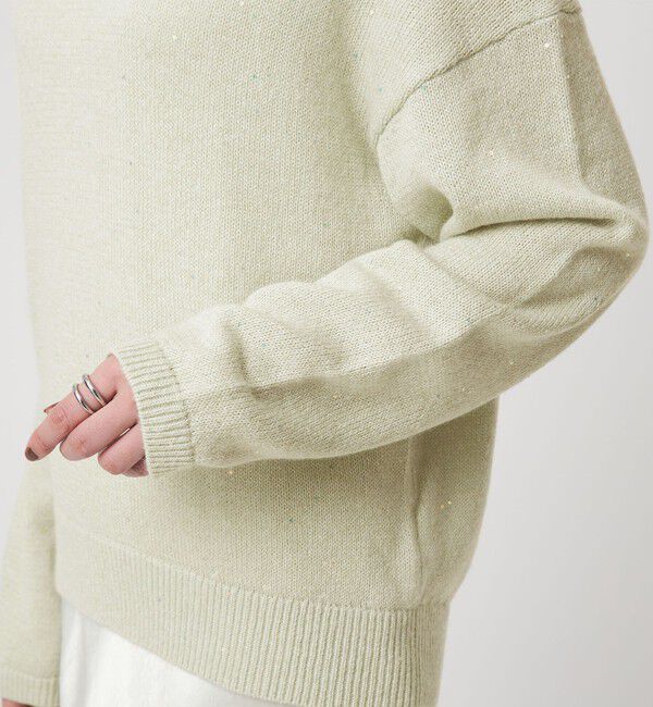 UNITED ARROWS green label relaxing「スパンコール ニット プルオーバー ウォッシャブル」|ニット・セーター|