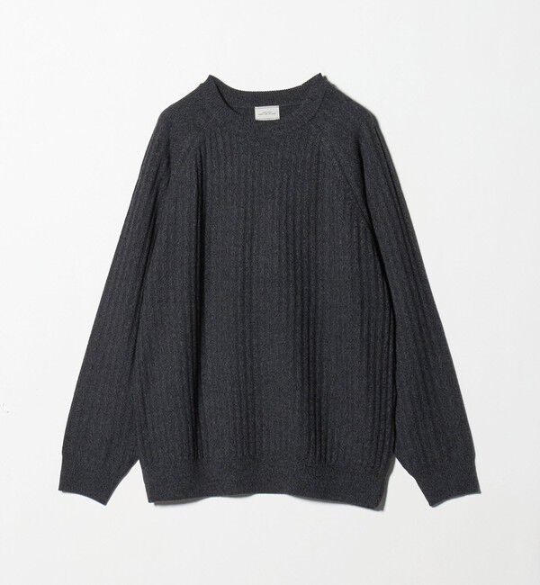 UNITED ARROWS green label relaxing「シルク ミックス リブ クルーネック ニット」|ニット・セーター|