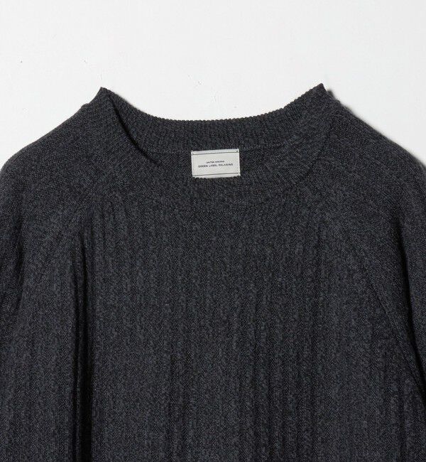 UNITED ARROWS green label relaxing「シルク ミックス リブ クルーネック ニット」|ニット・セーター|