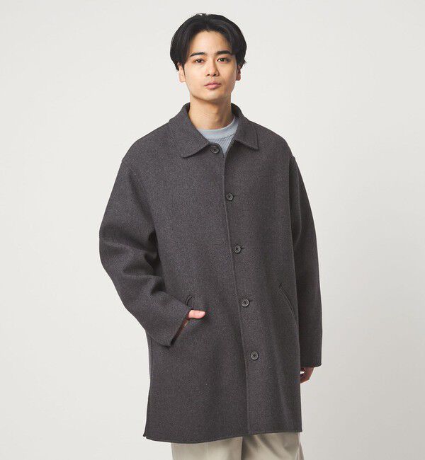 UNITED ARROWS green label relaxing「ウールナイロン リバー ステンカラーコート」|ステンカラーコート|MD.GRAY