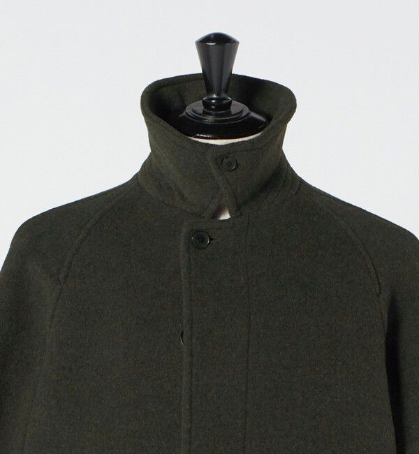 UNITED ARROWS green label relaxing「Ballis バリス モッサー バルカラー ブラウン ステンカラーコート」|ステンカラーコート|