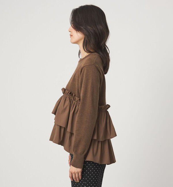 UNITED ARROWS green label relaxing「ティアード ドッキング プルオーバー ニット 2」|ニット・セーター|