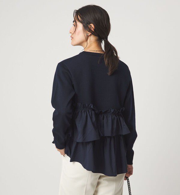 UNITED ARROWS green label relaxing「ティアード ドッキング プルオーバー ニット 2」|ニット・セーター|