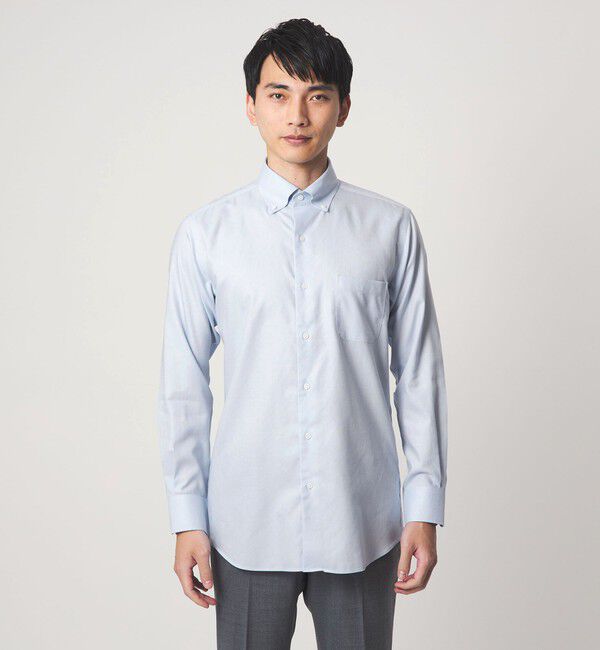 UNITED ARROWS green label relaxing「コットン ロイヤルオックス ボタンダウン ドレスシャツ -形態安定-」|シャツ・ブラウス|