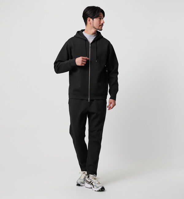 BEAUTY&YOUTH UNITED ARROWS「【WEB限定 WARDROBE SMART】ダブルニット ジップパーカー/セットアップ対応」|パーカー|