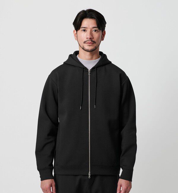 BEAUTY&YOUTH UNITED ARROWS「【WEB限定 WARDROBE SMART】ダブルニット ジップパーカー/セットアップ対応」|パーカー|