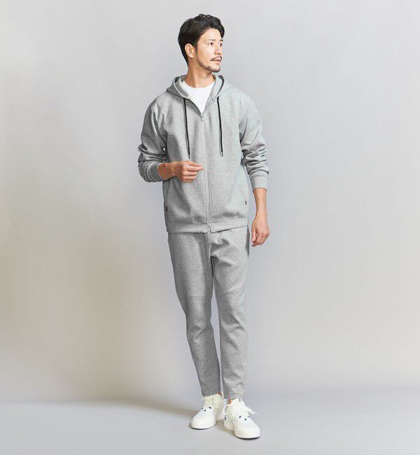 BEAUTY&YOUTH UNITED ARROWS「【WEB限定 WARDROBE SMART】ダブルニット ジップパーカー/セットアップ対応」|パーカー|