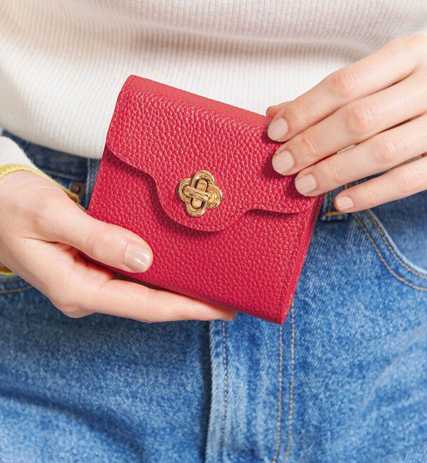 BEAUTY&YOUTH UNITED ARROWS「＜Hashibami＞フラワーモチーフ ウォレット」|財布|RED