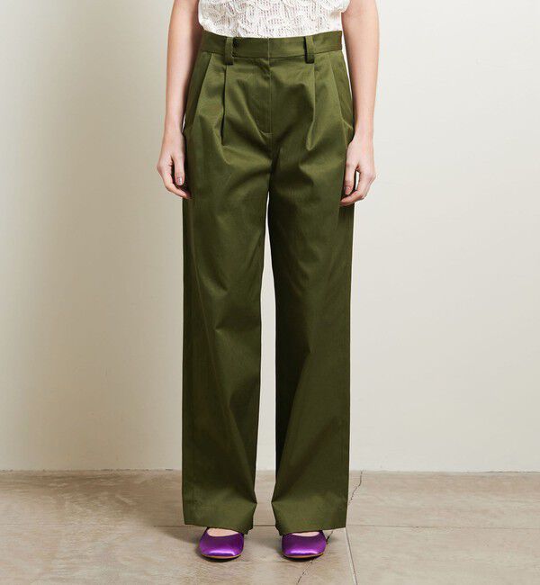 ATTISESSION「＜ATTISESSION＞ベルト 2タック ストレート パンツ」|その他|