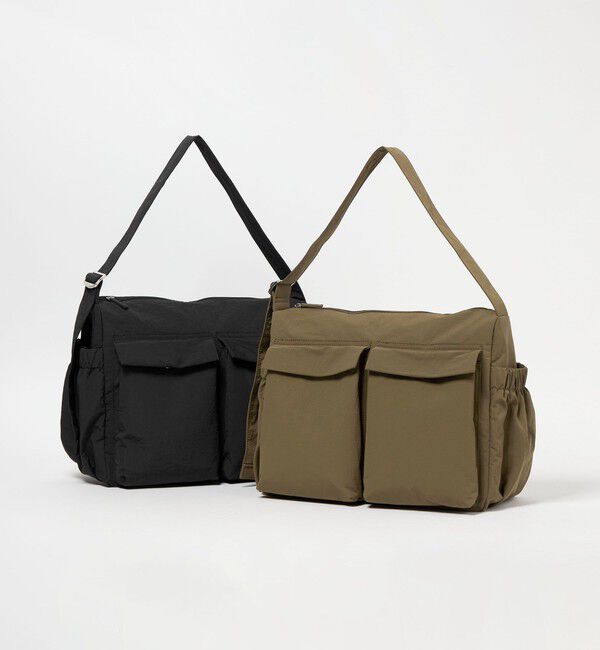 BEAUTY&YOUTH UNITED ARROWS「フロント ダブルポケット ビッグ ショルダーバッグ」|ショルダー・メッセンジャー|