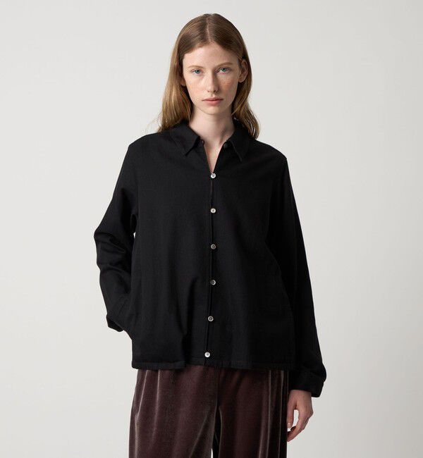 STEVEN ALAN「＜Steven Alan＞ライトオンスデニム シャツ」|シャツ・ブラウス|BLACK