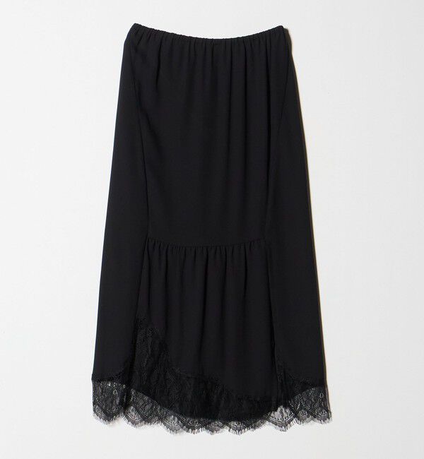 ATTISESSION「＜ATTISESSION＞レース ドッキング ロングスカート」|スカート|