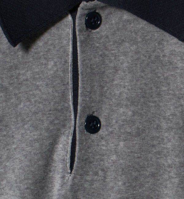 ATTISESSION「＜ATTISESSION＞ベロア ポロシャツ」|ポロシャツ|