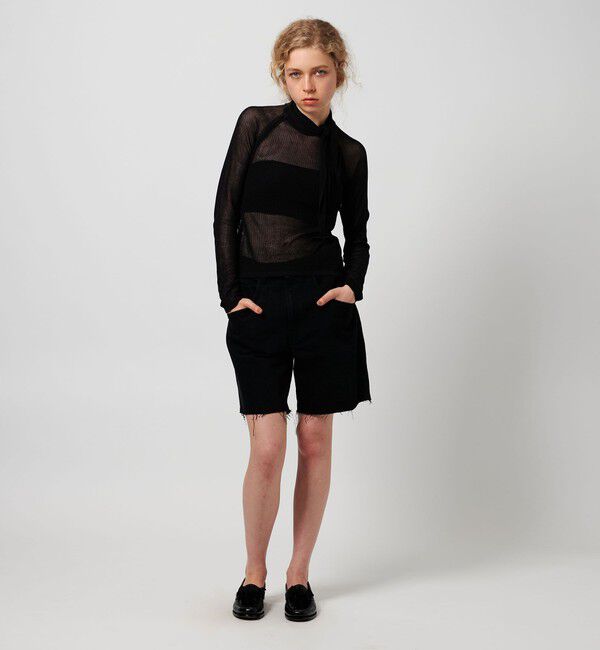 ATTISESSION「＜ATTISESSION＞メッシュ タイ ニット トップス」|ニット・セーター|