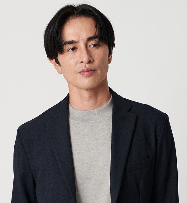 BEAUTY&YOUTH UNITED ARROWS「コットン カシミヤ ブレンド ジャケット ネック Tシャツ 」|ニット・セーター|