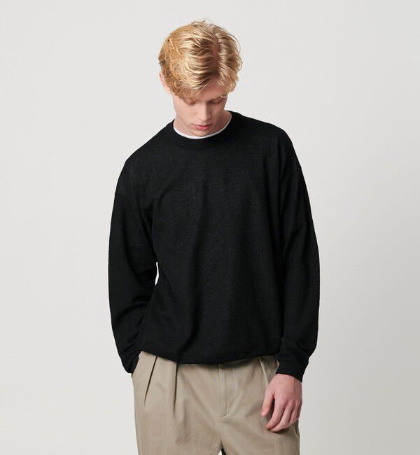 BEAUTY&YOUTH UNITED ARROWS「エア ミラノ クルーネック ニット 抗菌防臭」|ニット・セーター|