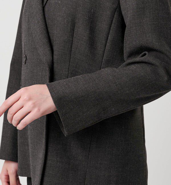 BEAUTY&YOUTH UNITED ARROWS「【WEB限定 Wardrobe DAILY MINIMAL】ウールライク メランジダブルジャケット ウォッシャブル」|テーラードジャケット|