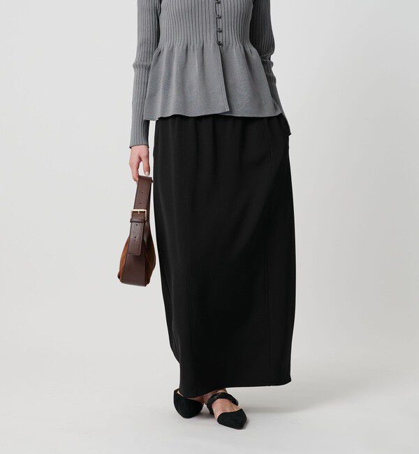 BEAUTY&YOUTH UNITED ARROWS「【WEB限定 Wardrobe DAILY MINIMAL】ダブルクロス カーブスカート ウォッシャブル」|スカート|