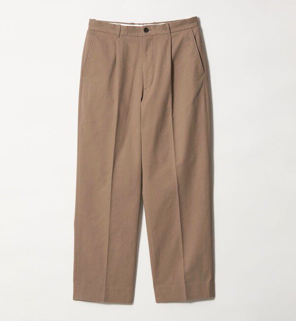 STEVEN ALAN「＜Steven Alan＞ ブラッシュド コットン アウト ワンプリーツ スラックス」|チノ|