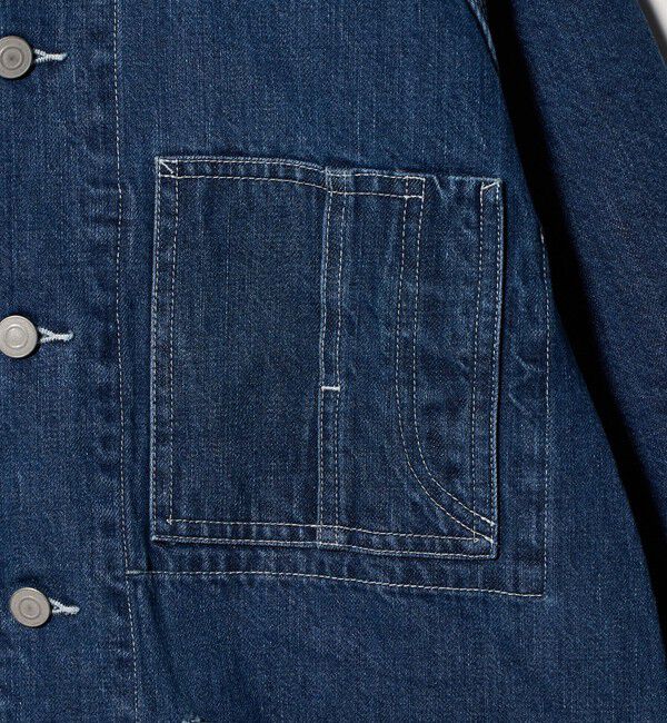 California General Store「＜CGS.＞オーガニック コットン デニム カバーオール ジャケット」|ミリタリー・モッズコート|