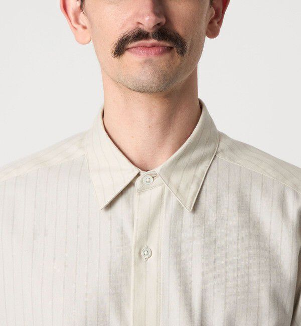 STEVEN ALAN「＜Steven Alan＞ ネル  ストライプ レギュラーカラー シャツ NARROW」|シャツ・ブラウス|