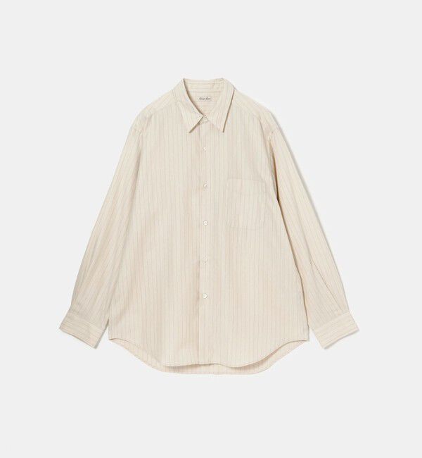 STEVEN ALAN「＜Steven Alan＞ ネル  ストライプ レギュラーカラー シャツ NARROW」|シャツ・ブラウス|