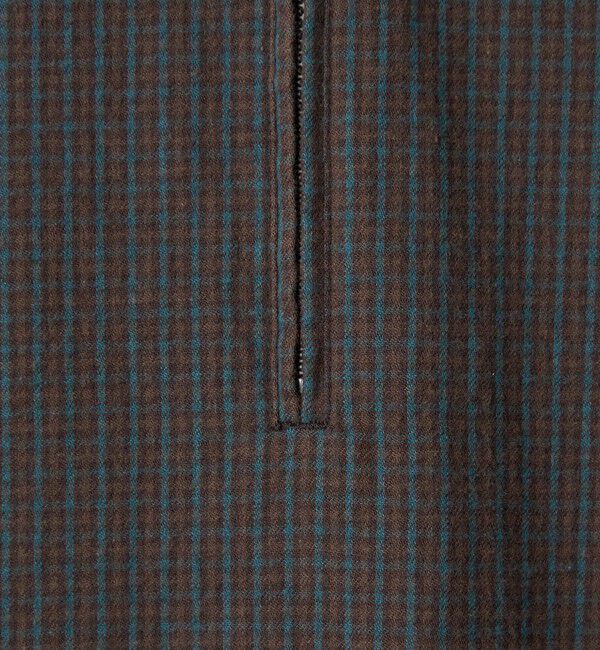 STEVEN ALAN「＜Steven Alan＞ チェック ジップ プルオーバー シャツ LOOSE」|シャツ・ブラウス|