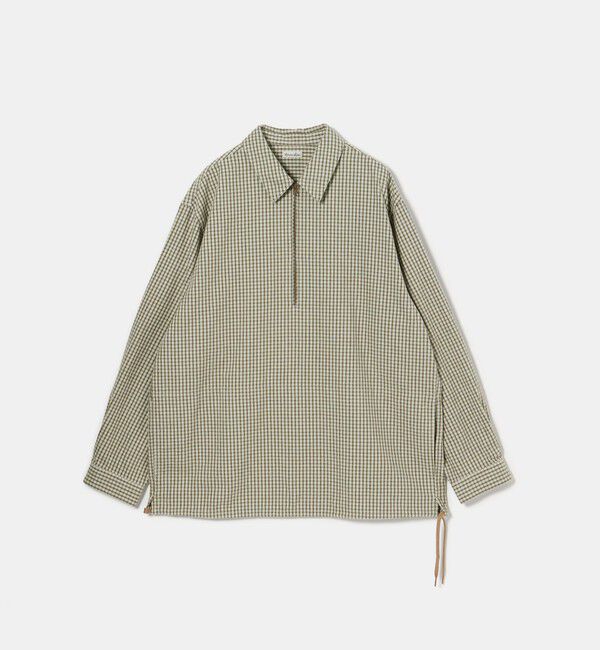 STEVEN ALAN「＜Steven Alan＞ チェック ジップ プルオーバー シャツ LOOSE」|シャツ・ブラウス|