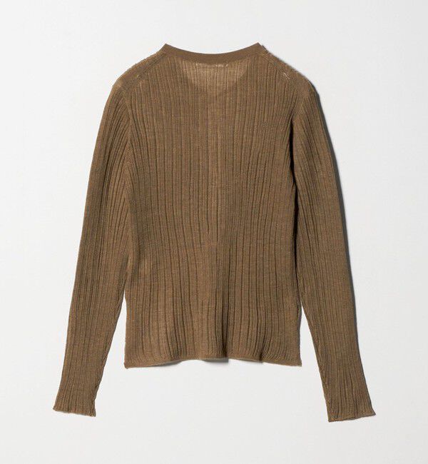 BEAUTY&YOUTH UNITED ARROWS「アルパカブレンド ランダムリブ ヘンリーネックプルオーバー」|ニット・セーター|