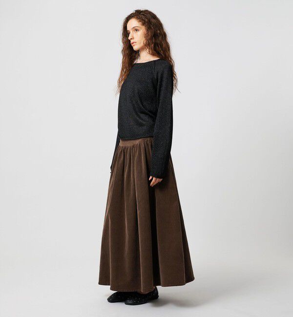 ATTISESSION「＜ATTISESSION＞コーデュロイ ロング スカート」|スカート|