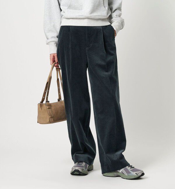 BEAUTY&YOUTH UNITED ARROWS「コーデュロイ ワイドストレートパンツ」|その他|NAVY