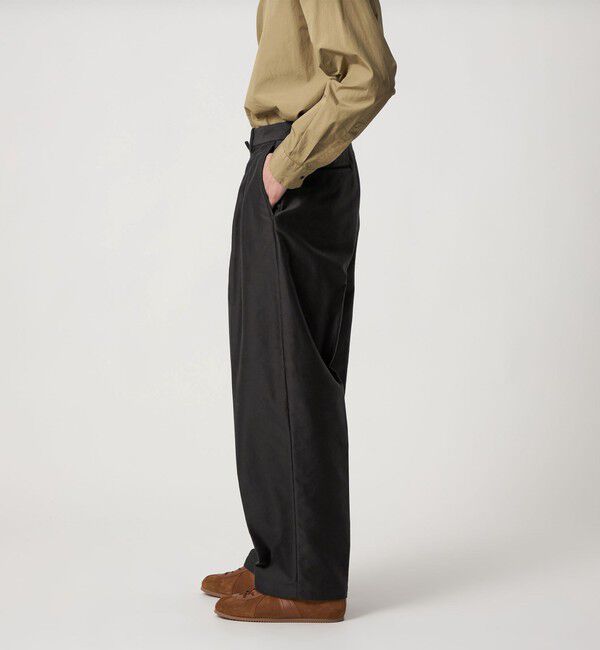 STEVEN ALAN「＜Steven Alan＞ カベ モールスキン インツープリーツ ドレス トラウザーズ」|チノ|