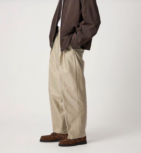 STEVEN ALAN「＜Steven Alan＞ カベ モールスキン インツープリーツ ドレス トラウザーズ」|チノ|