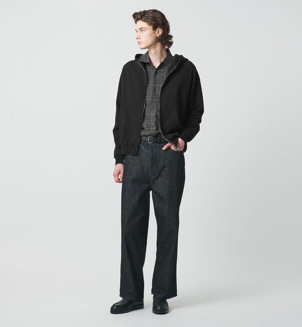 BEAUTY&YOUTH UNITED ARROWS「クラッシュ スウェット ジップ フーディ」|パーカー|