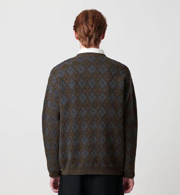 BEAUTY&YOUTH UNITED ARROWS「ロンバス パターン クルーネック ニット ウォッシャブル」|ニット・セーター|