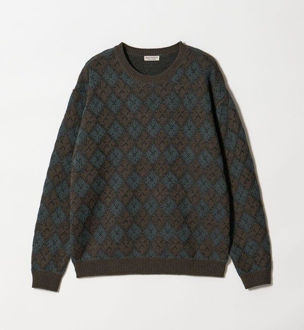 BEAUTY&YOUTH UNITED ARROWS「ロンバス パターン クルーネック ニット ウォッシャブル」|ニット・セーター|