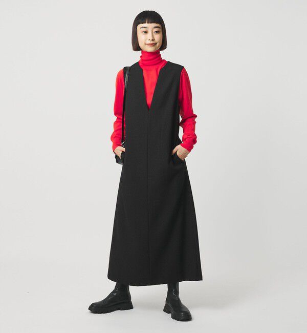 BEAUTY&YOUTH UNITED ARROWS「ポリエステルツイードライク ジャンパースカート」|ワンピース|