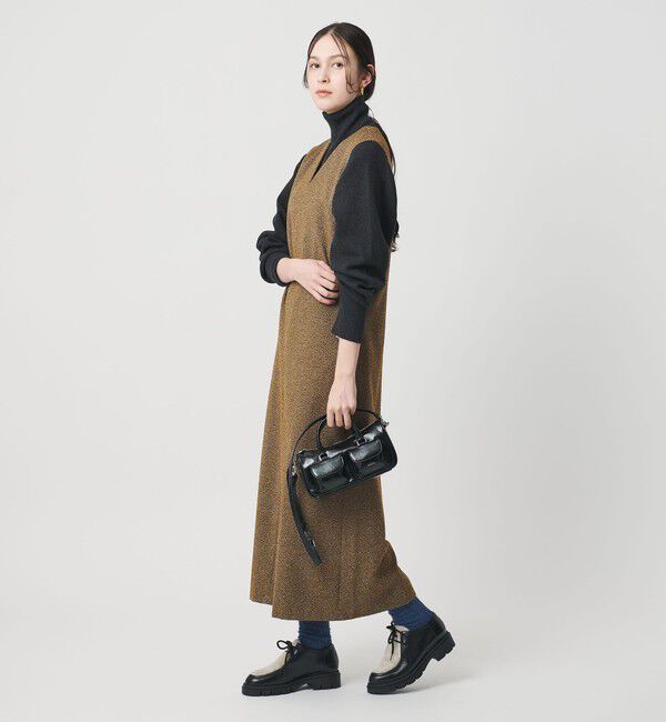 BEAUTY&YOUTH UNITED ARROWS「ポリエステルツイードライク ジャンパースカート」|ワンピース|MOCA