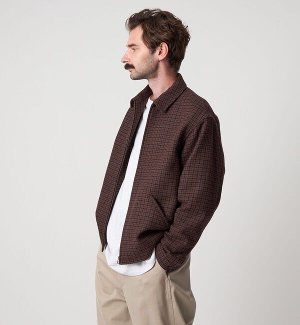 STEVEN ALAN「＜Steven Alan＞ ブリティッシュチェック ワーク ブルゾン」|ブルゾン・スタジャン|