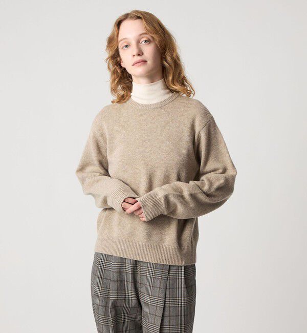 STEVEN ALAN「＜Steven Alan＞ウール カシミヤ プルオーバーニット」|ニット・セーター|BEIGE