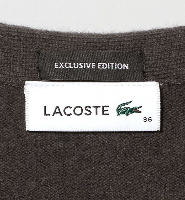 BEAUTY&YOUTH UNITED ARROWS「【別注】＜LACOSTE＞ロングスリーブニットカーディガン」|カーディガン|