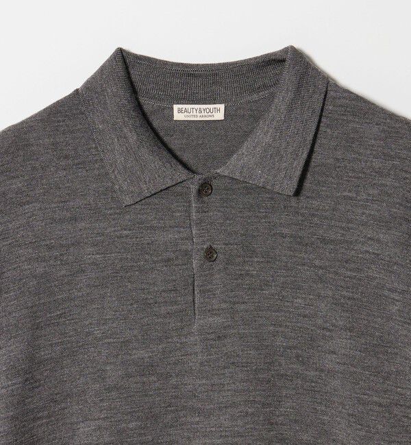 BEAUTY&YOUTH UNITED ARROWS「SUPER130 ウール ポロニット ウォッシャブル」|ニット・セーター|