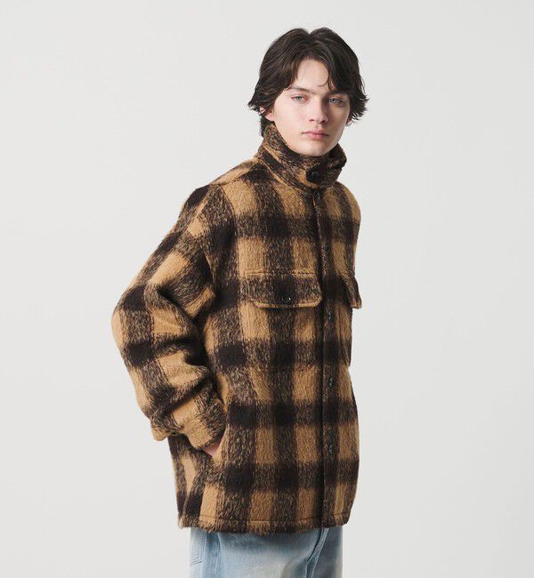 MONKEY TIME「オンブレチェック フリースメルトン CPOジャケット」|その他|